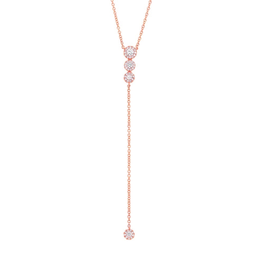 Rose Gold Necklace with Diamonds
